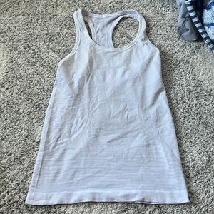 Lululemon white racer tank top